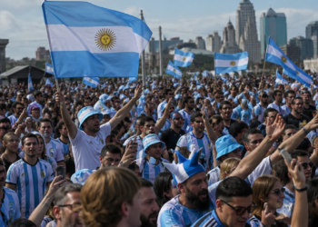 Banderazo argentino en Kansas City antes del debut ante Argelia en el Mundial 2026