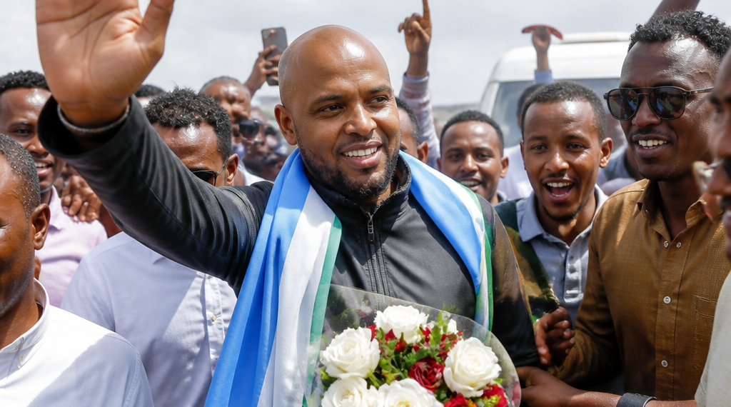 Omar Artan, el árbitro del Mundial 2026 que fue deportado, regresó triunfante a Somalia