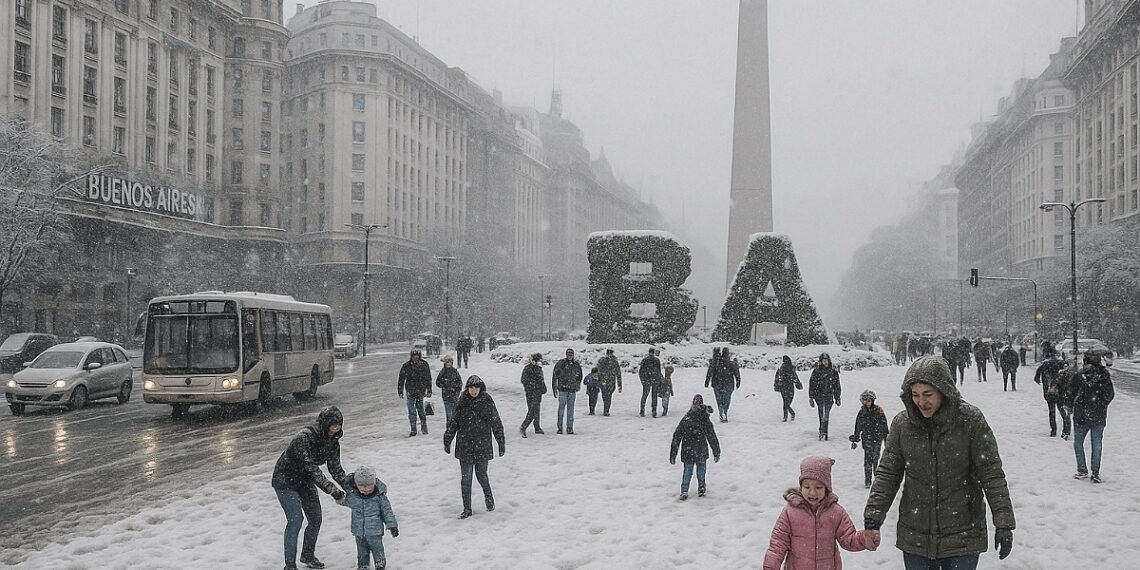 La posibilidad de nieve en Buenos Aires en medio de la ola de frío polar