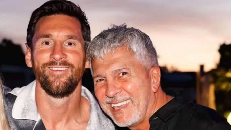 Lionel Messi se despidió de su padre Jorge en una ceremonia privada en Rosario